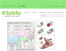 Tablet Screenshot of pickleshoes.com